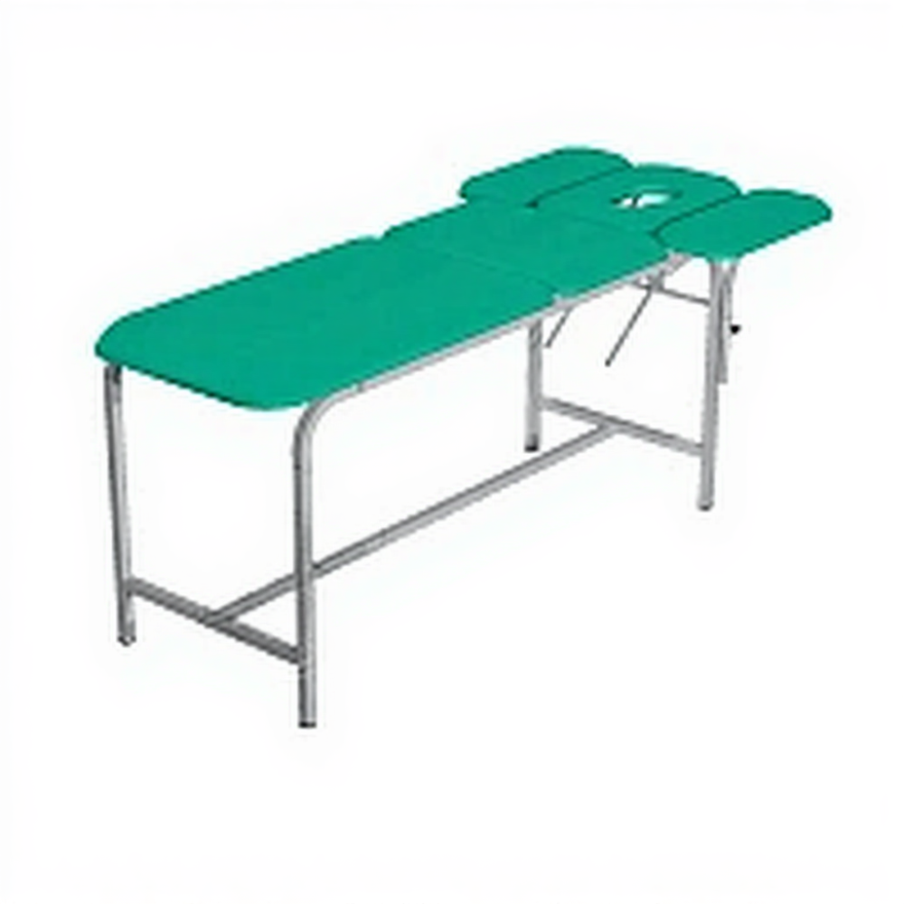 Стол массажный СМ-5 (1950х600/700х750) (кожзам Эконом белый, каркас белый)