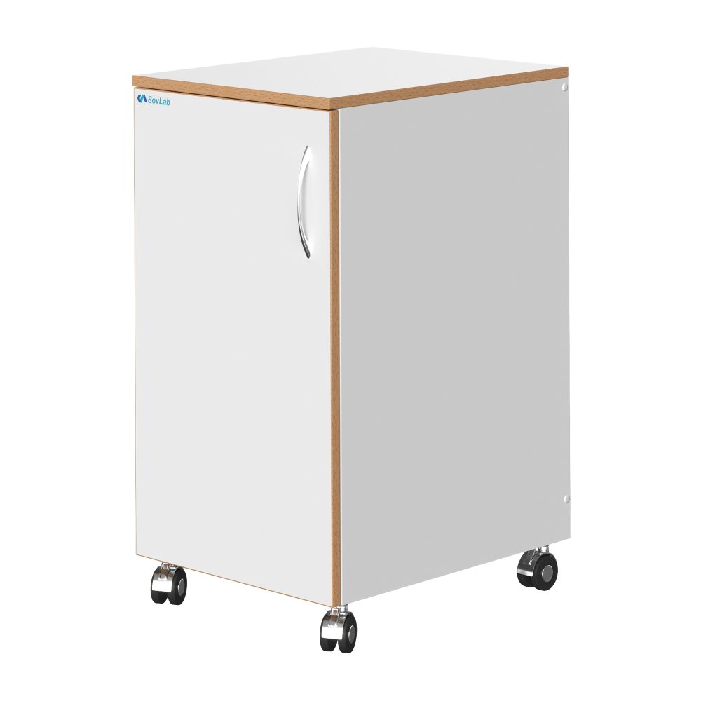 Тумба подкатная выс. СОВЛАБ 400 ТДв с лев. дверью