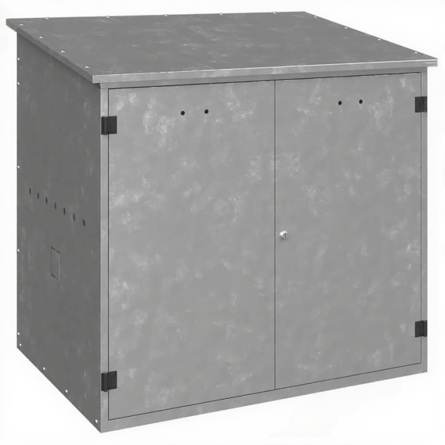 Оцинкованный уличный шкаф для генератора (1010х1050х806)