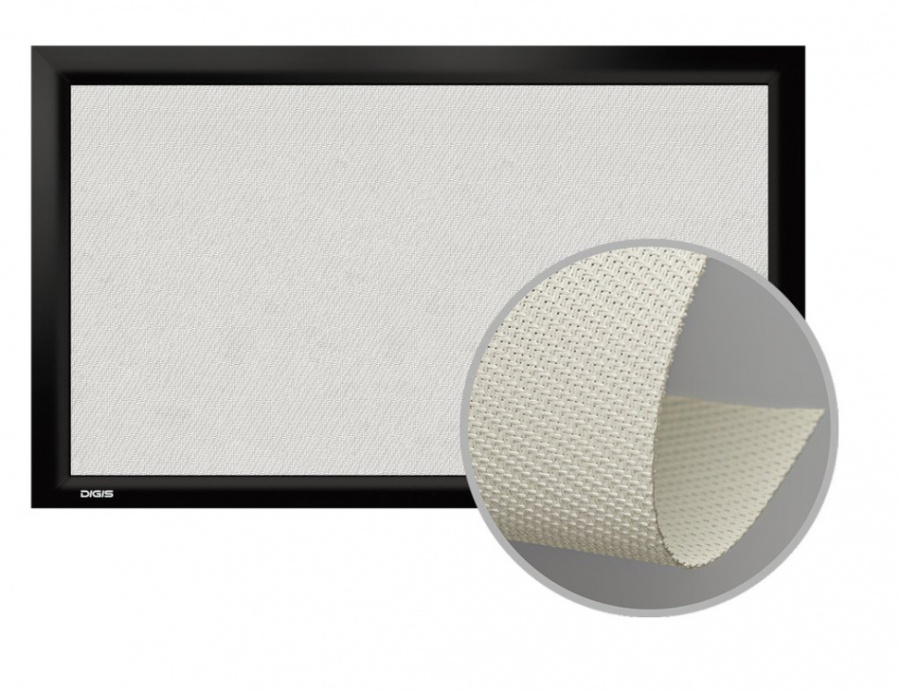 Экран настенный звукопрозрачный на раме Digis VELVET DSVFS-16905-A