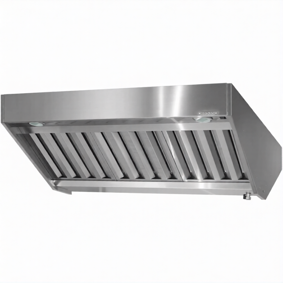 Зонт приточно-вытяжной полуоткрытый ЗППб 400х1000х1600 «Base» островной (к-т светильников)