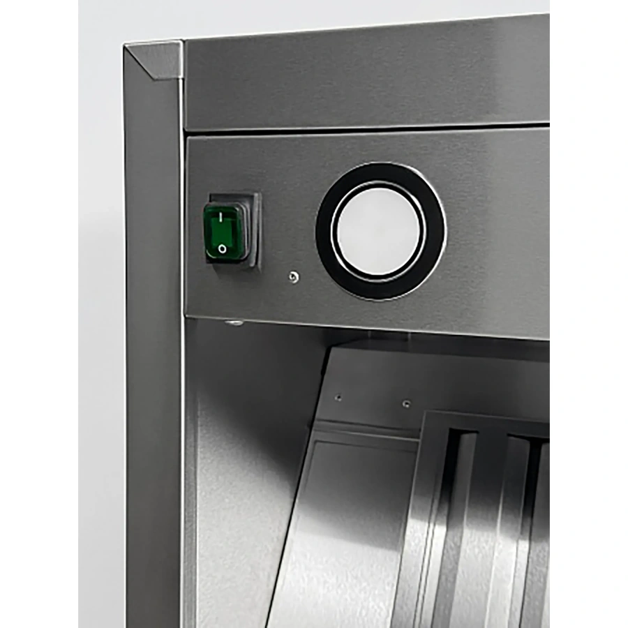 Зонт вытяжной пристенный с подсветкой ЗВПКП-08/14