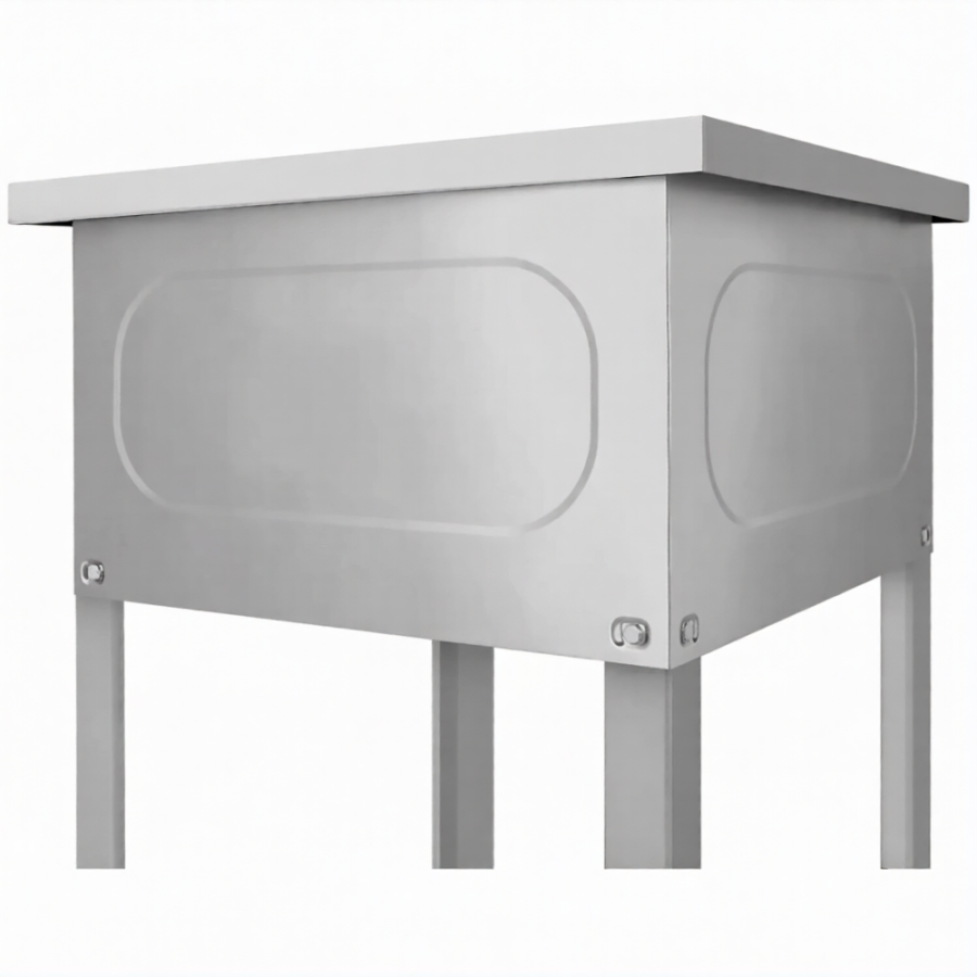 Ванна моечная ВМСн 1350  1 м/о 1250х600х350 (полка с отв., борт; ножка угл.)