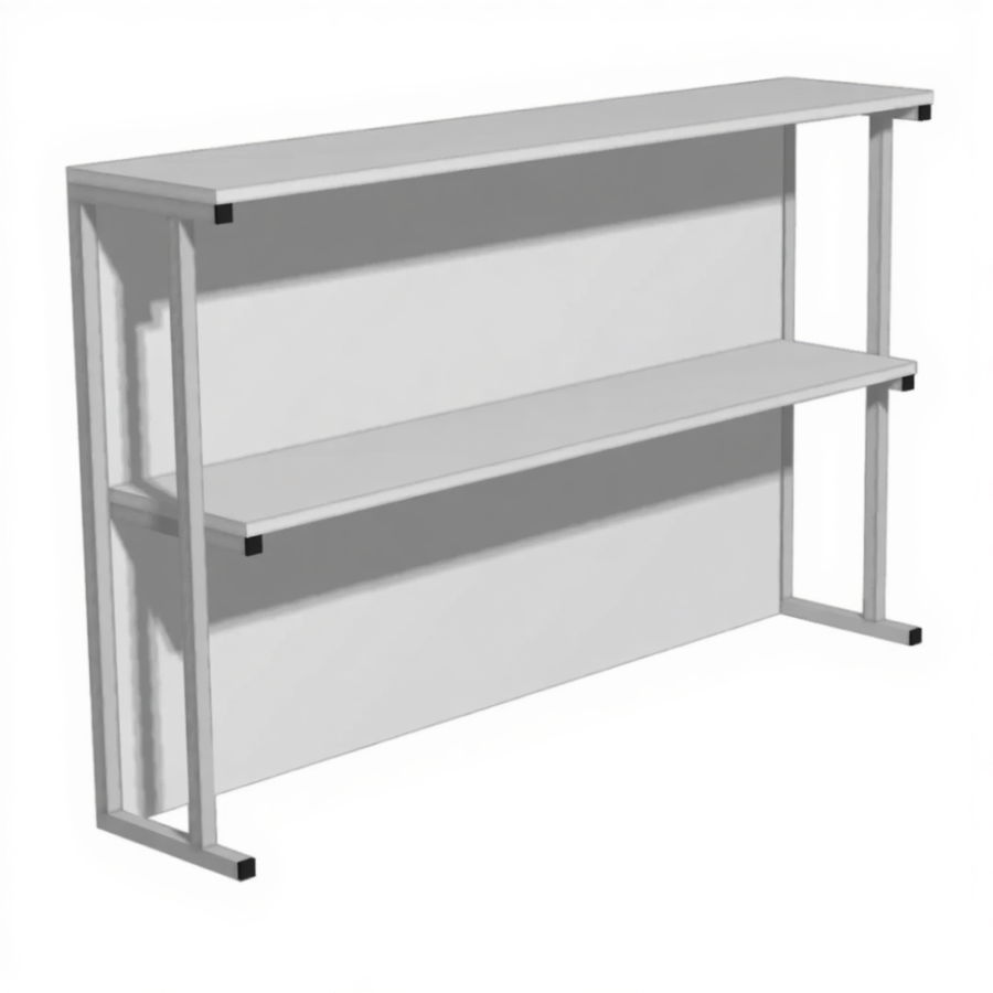 Надстройка для стола или тумбы Н-6 (ЛДСП серый)