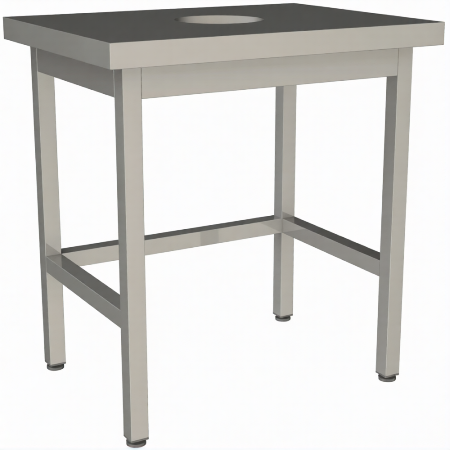 Стол для сбора пищевых отходов без борта СПО-8/6-О