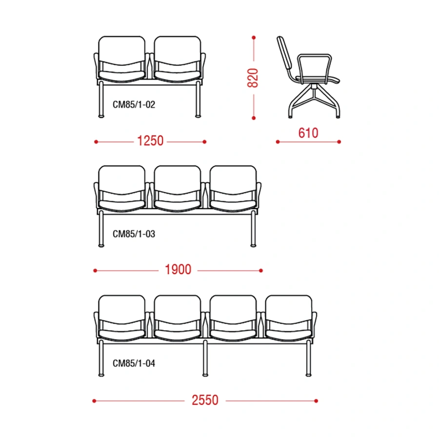 Многоместная секция Матис (модель CМ 85/1)
