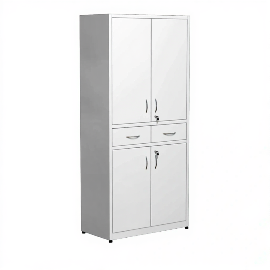 Шкаф металлический для медикаментов, с ящиками ШдМ-2 (белый)