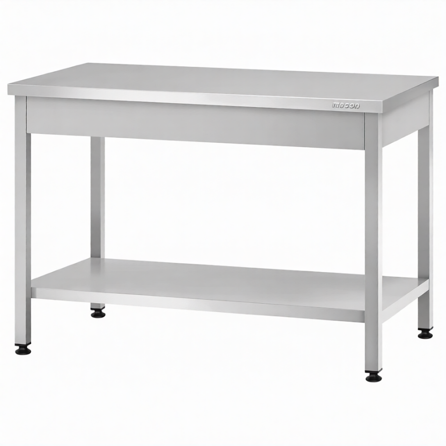 Стол производственный СПРп - 860х1200х600 «Profi Ral» (полка сплошная)