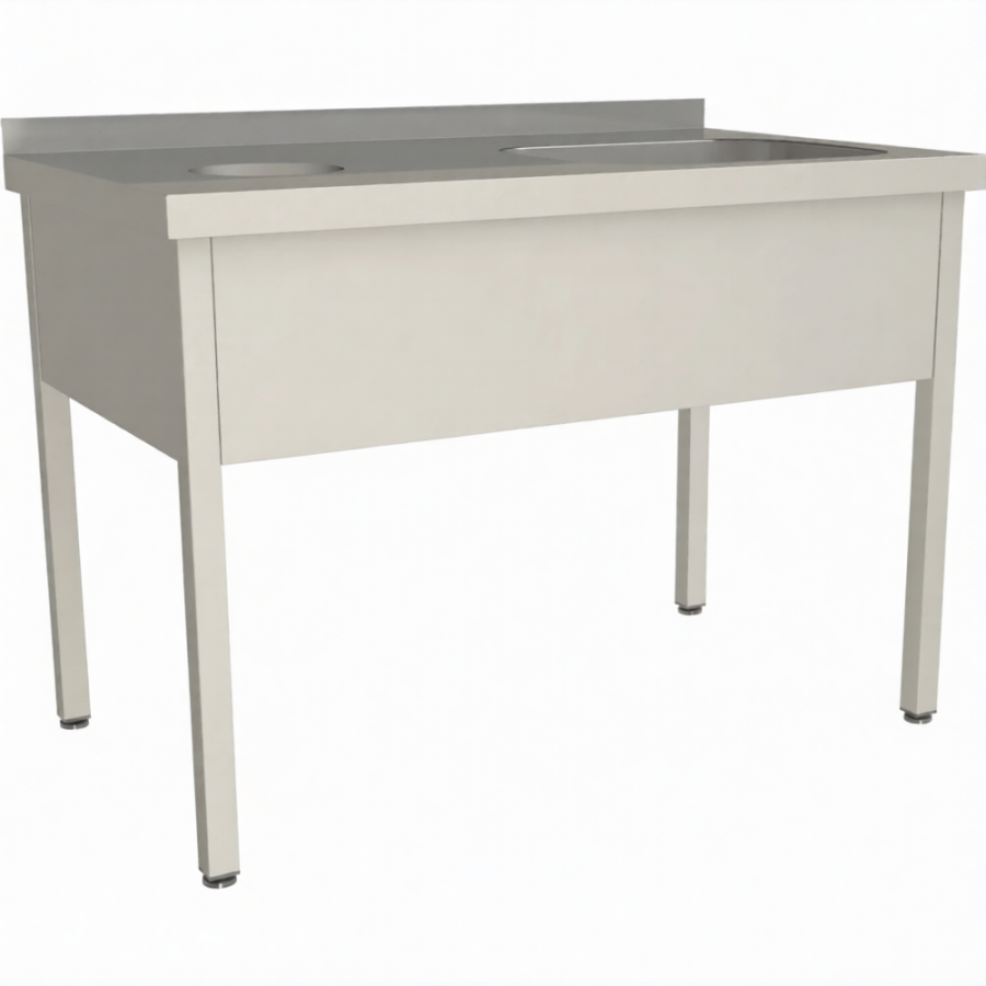 Стол для сбора пищевых отходов с ванной СПОВЦ/1-12/7-БО-П