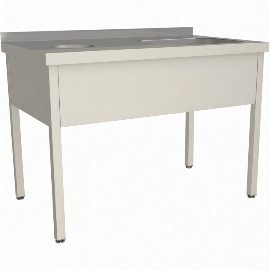 Стол для сбора пищевых отходов с ванной СПОВЦ/1-12/7-БО-П