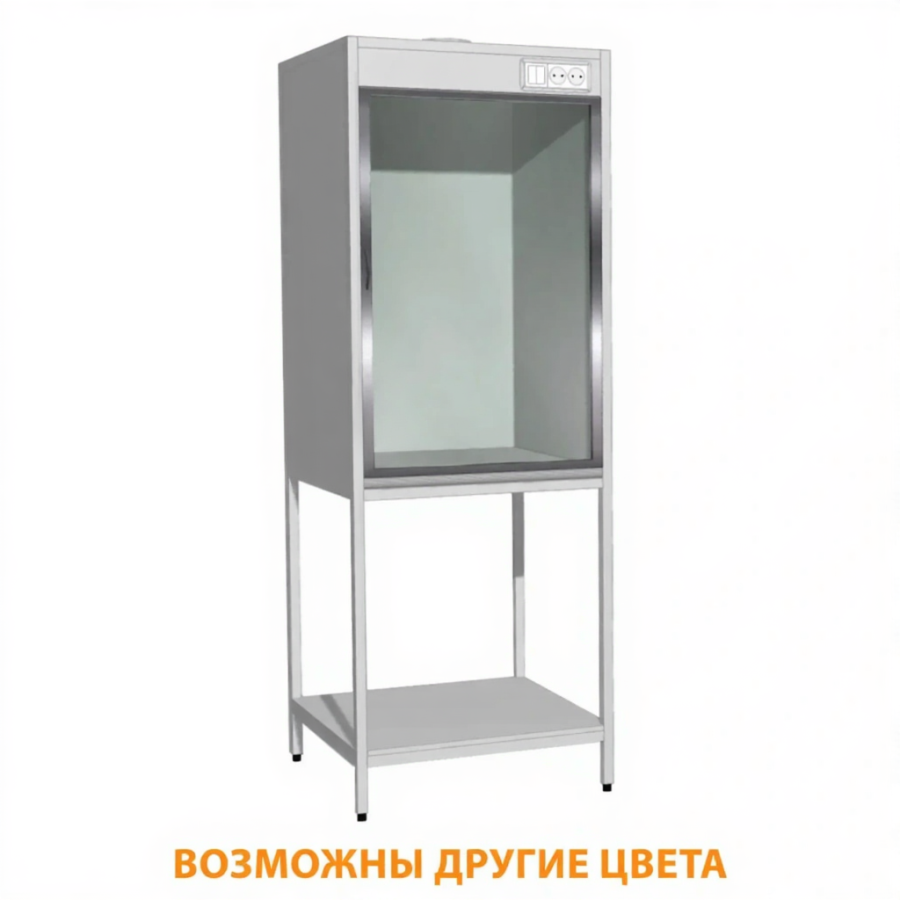 Шкаф вытяжной металлический «Стандарт» ШВ-2 (столешница постформинг серый)