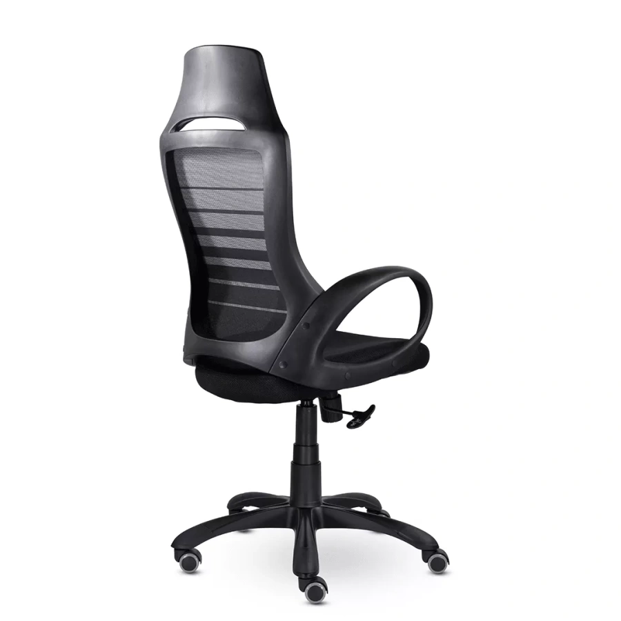 Кресло СН-709 Тесла черный пластик TG Ср