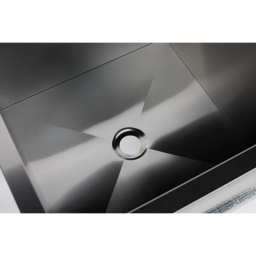 Ванна моечная двухсекционная с бортом ВМС-2/8-Б-ЭЦ