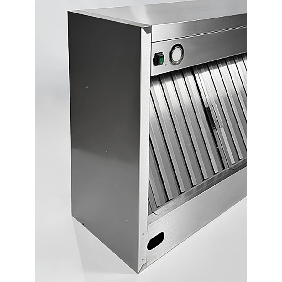 Зонт вытяжной пристенный с подсветкой ЗВПКП-08/14