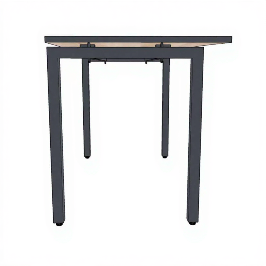 Офисный стол «НОРДЕН» с вырезом 1200x700 подстолье П 40x40 столешница 22 мм